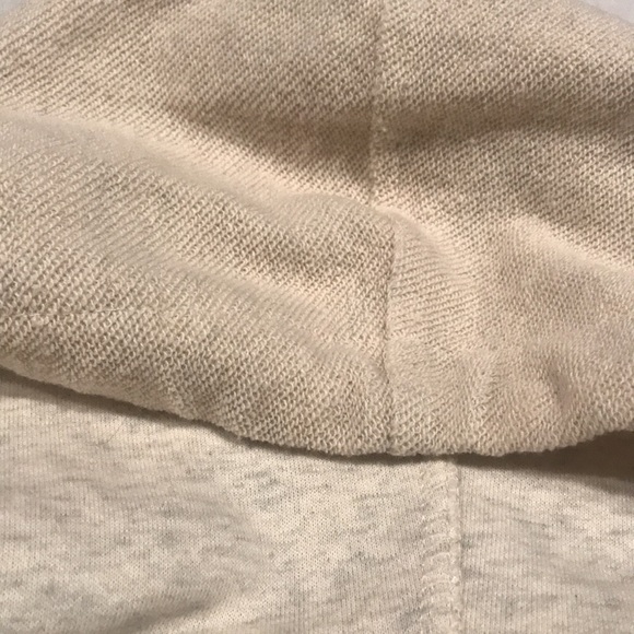Unique 3/4 Zip Up Hoodie Jacket Drawstring Waist Wide Sleeves S - Picture 12 of 16